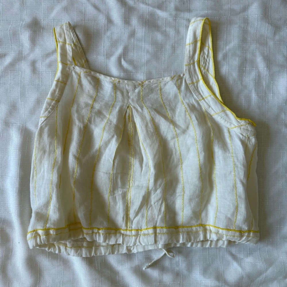Forte Forte striped linen crop top large - Picture 6 of 6